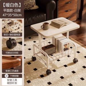 โต๊ะชา มีล้อ ชั้นวางของรถเข็น รถเข็นเก็บของ โต๊ะข้างโซฟา ทำด้วยไม้ โต๊ะข้างเตียง Side Table coffee table