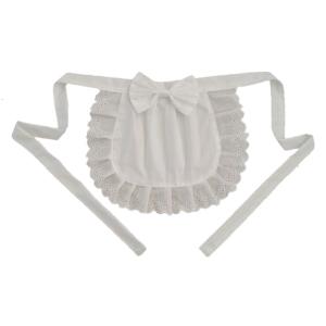 Ruffled Waist Apron for Women Maid Apron Waist Adjustable Kitchen Cooking Apron for Cooking Baking Gardening Cafe Bakery