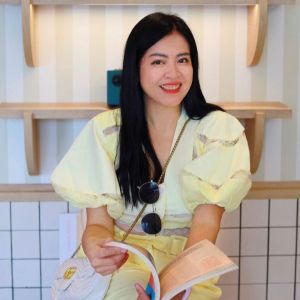 P007-048 PIMNADACLOSET - V Neck Button Front Short Puff Sleeve Geometry Top Cotton Lace Long Pants Side Pockets With Belted Set