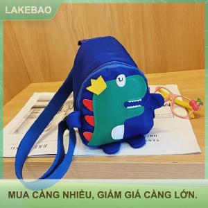 【LAKEBAO】 Thời trang phim hoạt hình khủng long Crossbody Túi chàng trai cô gái dễ thương trẻ em ngực Túi vai Sứ Giả du lịch Ba lô cho trẻ em