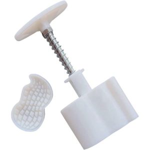 NCNC(okdeals01) mooncake mould 月饼模型具 Pastry Chinese Style Kitchen Baking 3D Hand Press Moon Cake Mould Maamoul Form Mooncake Mold Cookie Stamp Cutter