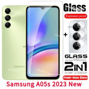 Samsung A05s 2023 Full Cover Tempered Glass Flim For Samsung Galaxy A05s SamsungA05s 05A A05 S 4G 5G 2023 Back Camera Lens Screen Protector Front Film Back Lens Tempered Glass