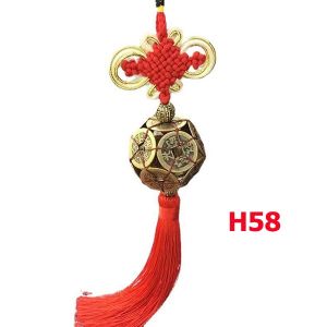 ก้อนทองทำจากเหรียญโบราณจีน ความกว้าง 3 นิ้ว H 43