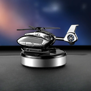 EKLEVA Helicopter Car Air Freshener Solar Automatic Rotation Propeller Essential Oil Diffuser Dashboard Perfume Decoration Ornament