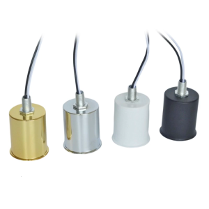 High Temperature Resistant E27 Lamp Base Light Socket Wire Screw Base Lamp Holder for Home Theater Bedroom Lighting