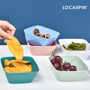 Locaupin Multipurpose Fruit Plate Snack Appetizer Serving Tray Salad Bowl Dessert Pasta Dinner Dish Food Container