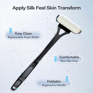 Precision Back Moisturizer Roller - Plastic Tool for Even Sunscreen Coverage on Tricky Areas
