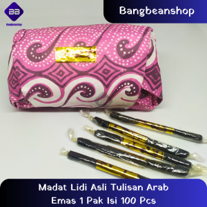 Madat Lidi Asli Tulisan Arab Emas Madat Turki 1 Pak isi 100 pcs Harum