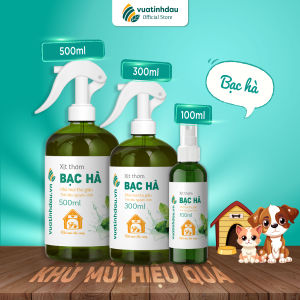 Khử Mùi Chuồng Trại Vệ Sinh Thú Cưng 100ml/500ml VUATINHDAU Tinh Dầu Thơm Xịt Khử Khuẩn Cho Chó Mèo