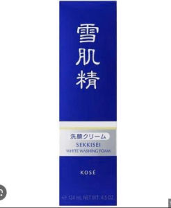 Sữa rửa mặt dưỡng trắng thảo dược KOSÉ Sekkisei White Washing Foam 124ml và 142ml - Nhật Bản