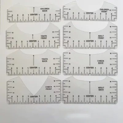PVC Soft Ruler Tshirt Ruler Guide For Guiding DIY Drawing Template Process Alignment Tool Sewing Accessories
