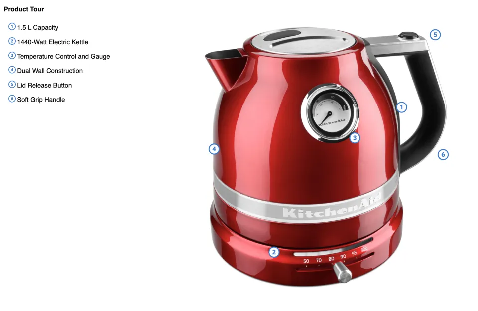 KitchenAid L PRO LINE® SERIES ELECTRIC KETTLE KEK1522 Lazada PH