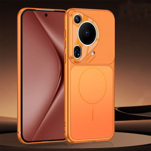 Luxury AG Matte For Magsafe Magnetic Case For Huawei Pura 70 Ultra P70 Mate 70 60 Pro Glass Lens Protector Wireless Charge Cover