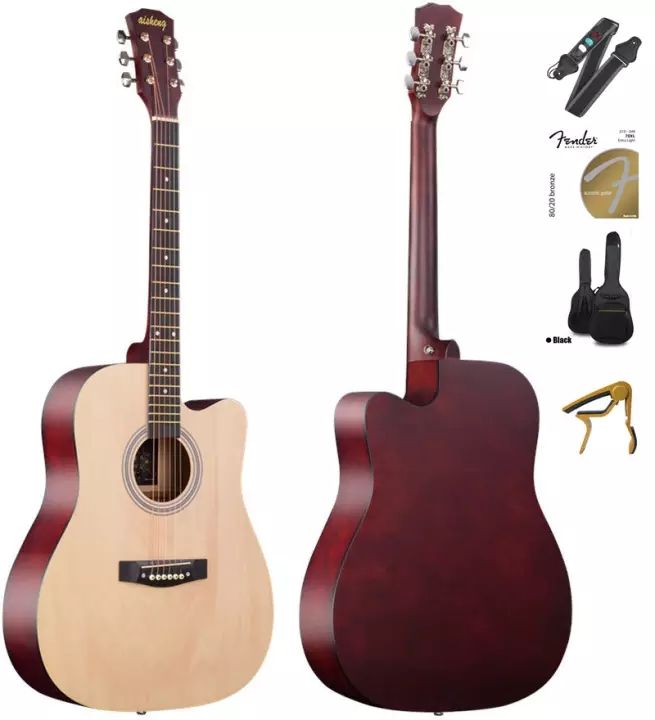 KAWES 41 inch Low action Acoustic Guitar with truss rod Folk Guitar