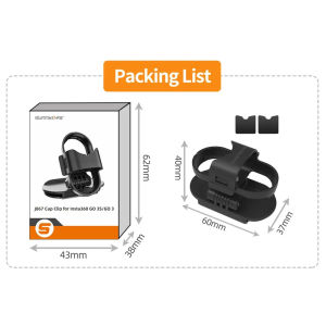 Sunnylife Quick Release Hat Clip Mount for Insta360 Go 3S/Go 3 Sports Camera Cap Holder Adjustable Clamp Accessories