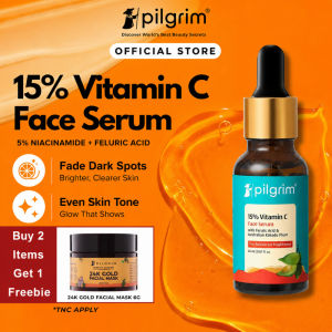 Pilgrim 10%/15% Vitamin C Serum for Triple Glow +++ 30ml/20ml | Bye Dark Spots & Pigmentation