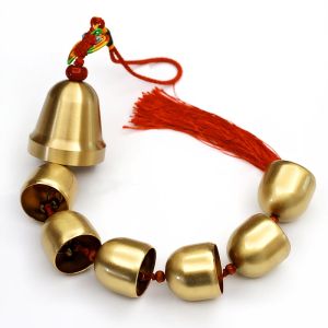Chuông gió 7 sao bằng đồng phong thủy may mắn đồ trang trí tài lộc trong nhà trang trí văn phòng gia đình