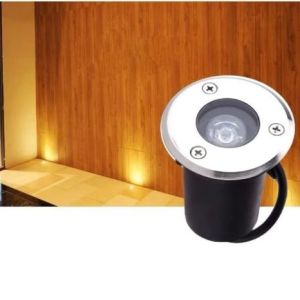 Đèn LED âm sàn âm đất sân vườn 1W 220V ánh sáng 3000K vàng nhạt