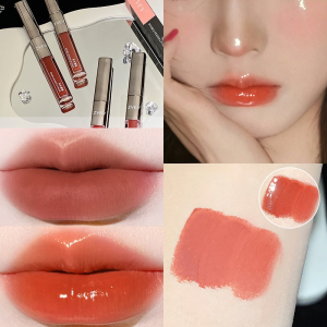 【FAMMY FAEY】Double-Headed Lip Glaze Female Mirror Water-Gloss Lip Gloss Does Not Fade and Does Not Stick to the Cup Lipstick Authentic Official Flagship Store