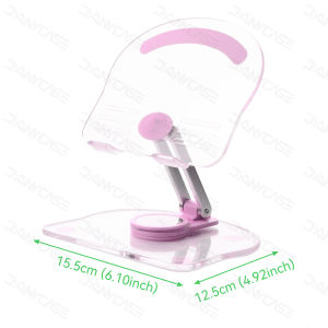 DANYCASE Giá đỡ máy tính bảng chủ với 360 đế xoay Tương thích với iPad Samsung để bàn điện thoại máy tính bảng rõ ràng có thể điều chỉnh chủ