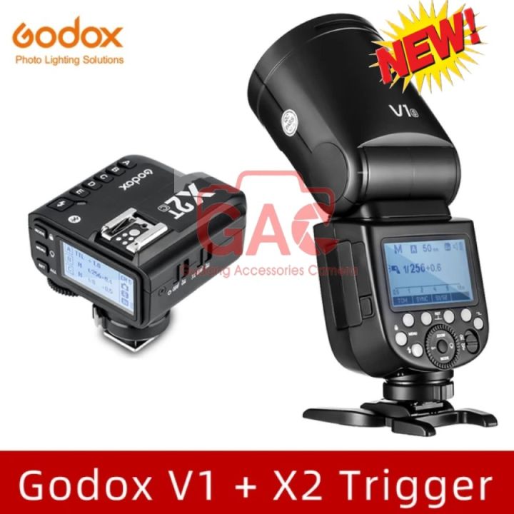 Paket Flash Godox V1 Trigger Godox X2T sony canon nikon fujifilm