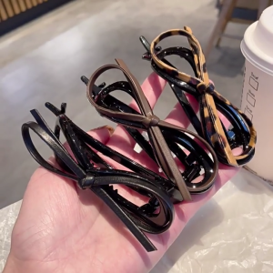 Elegant Ponytail Claw Hair Clip Barrettes Clamp Bows Hair Adornment Hair Ornaments Fun Hairpin for Girls Casual Wear