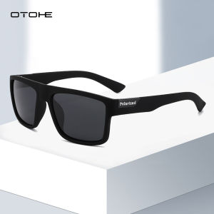 OTOHE แว่นกันแดด Polarized แว่นตากันแดดแฟชั่นสี่เหลี่ยมแฟชั่นแว่นกันแดดขับขี่ยูวี 400 วิสัยทัศน์ทำความสะอาดแว่นกันแดดขี่จักรยานขี่แว่นตาตกปลาวิ่งสำหรับผู้ชาย