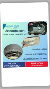 Ốp bưởng côn Vespa mạ Crome – Dùng cho LX Sprint Primavera GTS – Phụ kiện trang trí sáng bóng