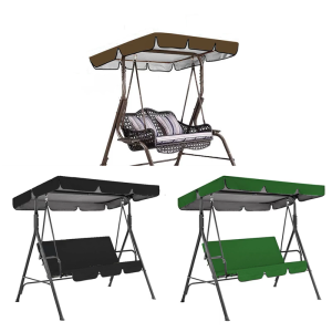 Outdoor Swing Canopy Replacement Top Cover Universal Yard Swing Cover 3 Seater Waterproof Replacement Canopy Outdoor