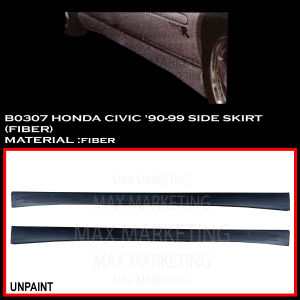 B0307 HONDA CIVIC 90-99 SIDE SKIRT (FIBER)