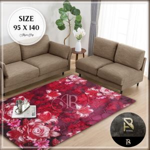 Karpet Malaysia UK 90X140 (COD). MOTIF BUNGA