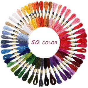 24/50 Colors Embroidery Thread Multicolor Embroidery Floss Thread Cross Stitch Thread For DIY Sewing