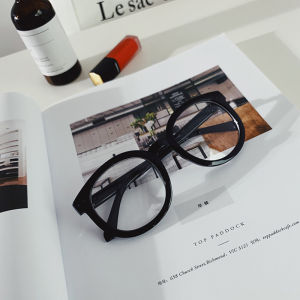 SAWUแฟชั่นสีดําแว่นตากลมกรอบผู้หญิงRetroแว่นสายตากรอบสําหรับสายตาสั้นผู้หญิงผู้ชายแว่นตาใส