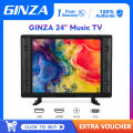 ( TV Stand )  GINZA 22 inch TV 24inch LED TV TV flat screen on sale Full HD Ultra-Slim. 