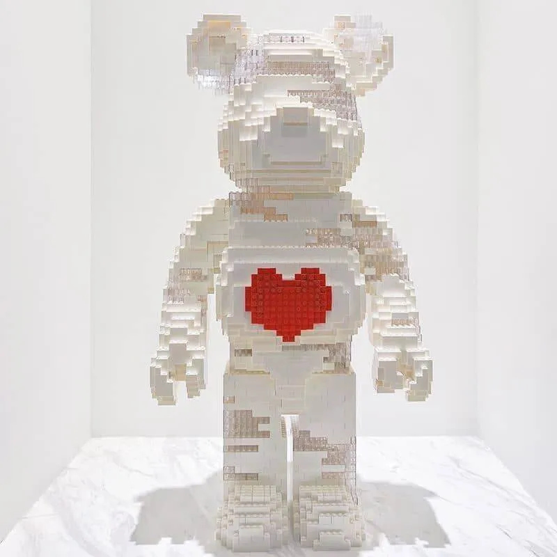 READY STOCK 🇲🇾 ] Lego x 70cm Love BearBrick Iron Man Mini Bear