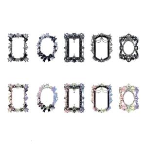 10 Sheets Scrapbook Sticker Aesthetic Sticker Border Sticker Museums Series Sticker Scrapbooking Supplies