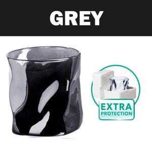 LOVIDA MALAYSIA Twisted Glass Cup Cocktail Transparent Glassware Tea Coffee Cup Heat Resistant Beverage Drinkware Cawan Kaca 扭扭杯