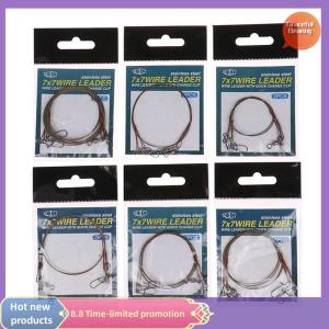 Graceful 2Pcs set Steel Wire Titanium Wire Anti-Biting Line With Pin Fishing Front Wire