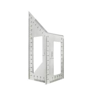 Multifunctional Angle Ruler 45 90 Degree Aluminum Alloy Accurate Woodworking Square Angle Ruler Marking Gauge Carpenter Tool 3D Multi Angle Measuring Ruler Carpentry Square Protractor Drawing Line Ruler Miter Triangle Layout Tool