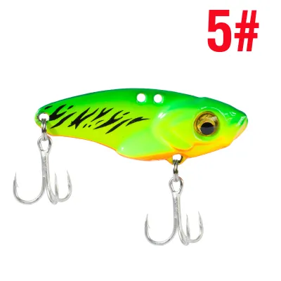 1PCS 5g 7g 10g 15g 20g Metal VIB Lure 3D Eyes Spoon Spinner Balancer Fishing Lure Fishing Tackle Sinking Jig Hard Bait