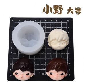 Ultralight Clay Resin Clay Handmade Diy Self-made Blind Box Silicone Mold Crying Baby DiMo Xiao Ye Face Mold Happy Little Shop