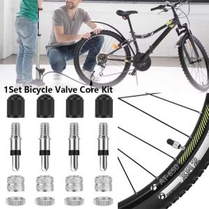 ADREE 1Set Đồng thau mạ niken chống lão hóa Bộ lõi van xe đạp Phổ quát Nhẹ Lõi van lốp xe đạp Chất lượng cao 2 Kiểu Dáng Lõi van của Đức Phụ Kiện Xe Điện