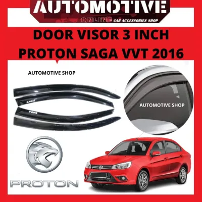 PROTON SAGA VVT 2016-2023 DOOR VISOR 3 INCH (4 PIECES/1 SET)