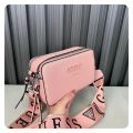GUESS women's bag new crossbody bag 2024 European and American fashion letter camera bag shoulder strap versatile single shoulder small square bag. 