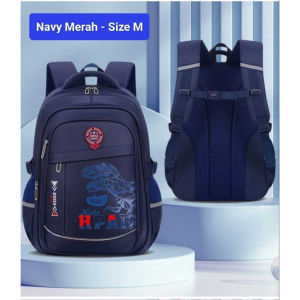 Tas Sekolah Impor Motif T-REX Anti Air Tas Sekolah Anak Laki Laki Impor Tas Ransel Anak Sekolah SD TA036