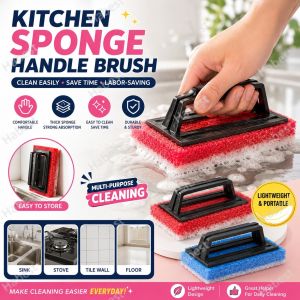 [Cleaning] Kitchen Sponge Handle Brush Floor Wiping Cleaning Tool