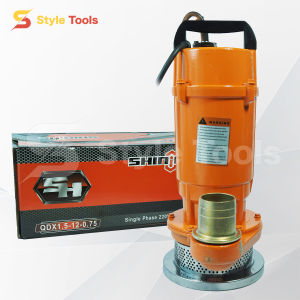 SHINING ปั๊มแช่ 2 นิ้ว ปั๊มจุ่ม ไดโว่ ปั๊มน้ำ ปั๊มแช่ไฟฟ้า ปั๊มน้ำแรงดันสูง รุ่น QDX1.5-12-0.75 750 วัตต์ ขดลวดทองแดง 100% สายไฟยาว 7 เมตร พร้อมใช้งาน