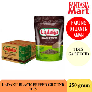 LADAKU BLACK PEPPER BUBUK MERICA HITAM 250 GRAM DUS 24 POUCH NON COD FANTASIA DENGAN PAKING AMAN