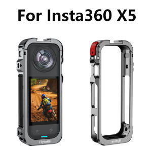 For Insta360 X5 Metal Frame Shockproof Protective Rabbit Cage Expansion Case for Insta 360 X5 Accessories Metal Frame Bracket