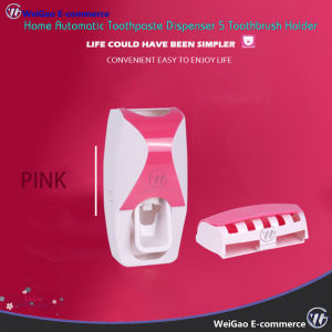 Home Automatic Toothpaste Dispenser 5 Toothbrush Holder